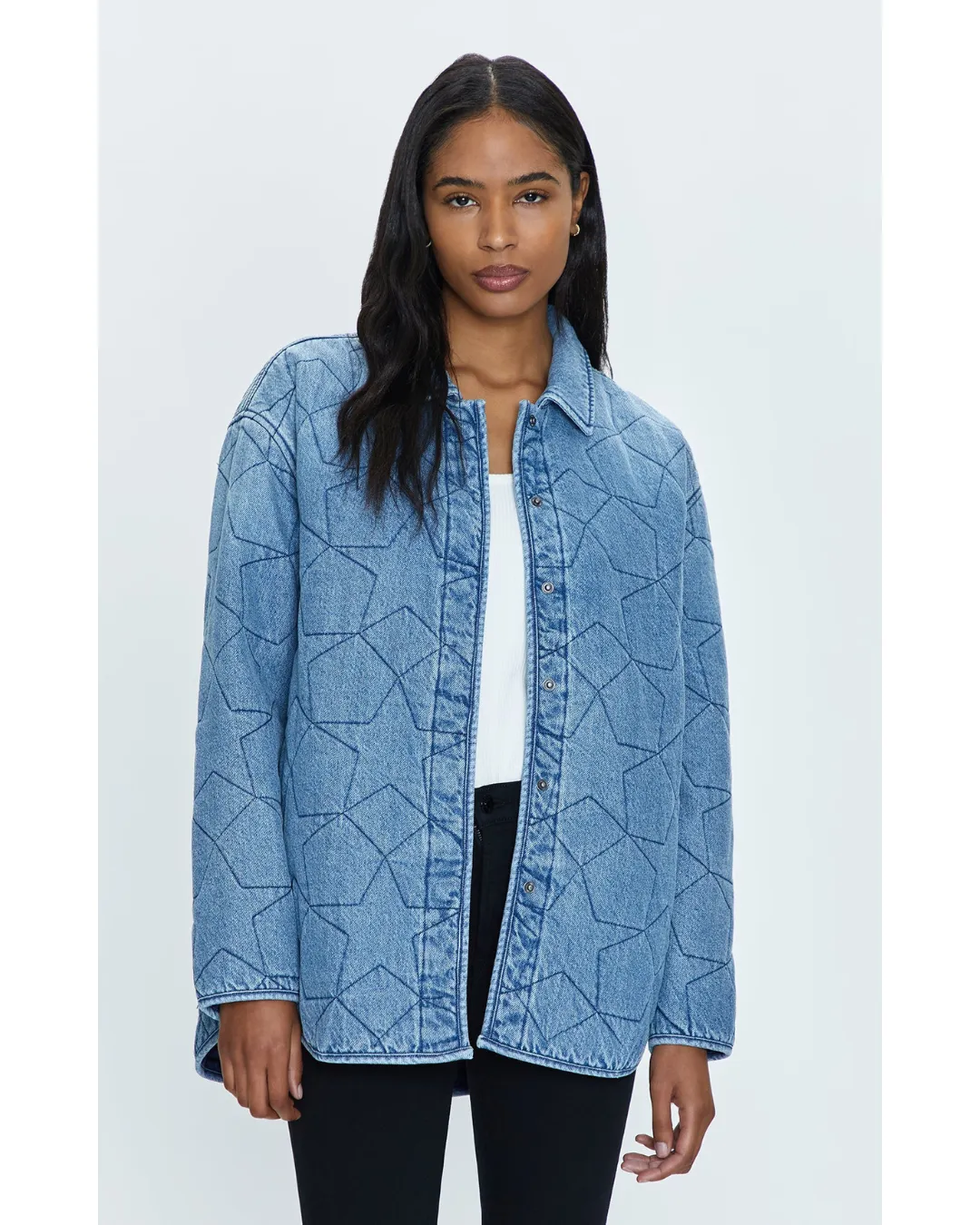 Alyssa Oversized Quilted Shacket Marmont Star