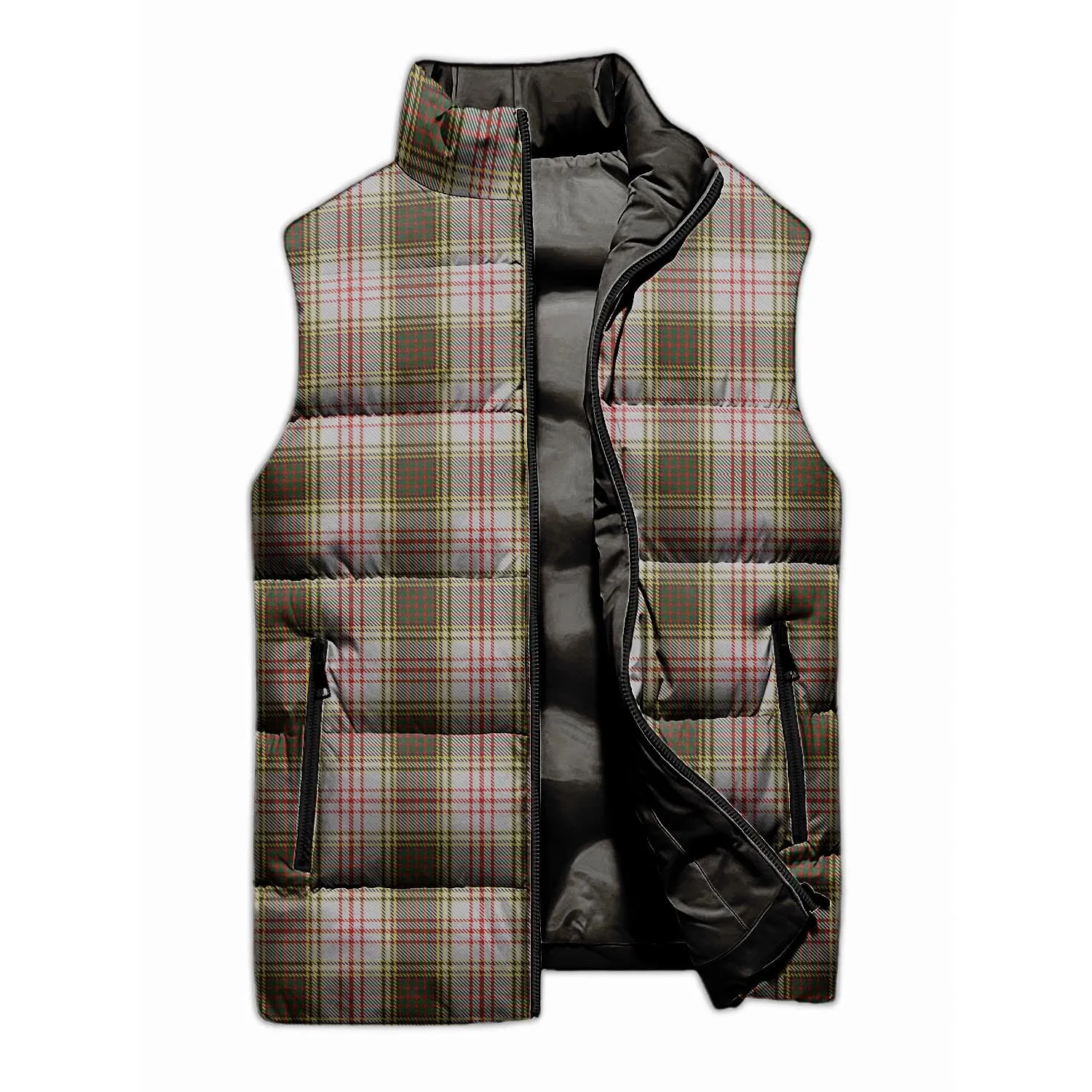 Anderson Dress Tartan Sleeveless Puffer Jacket