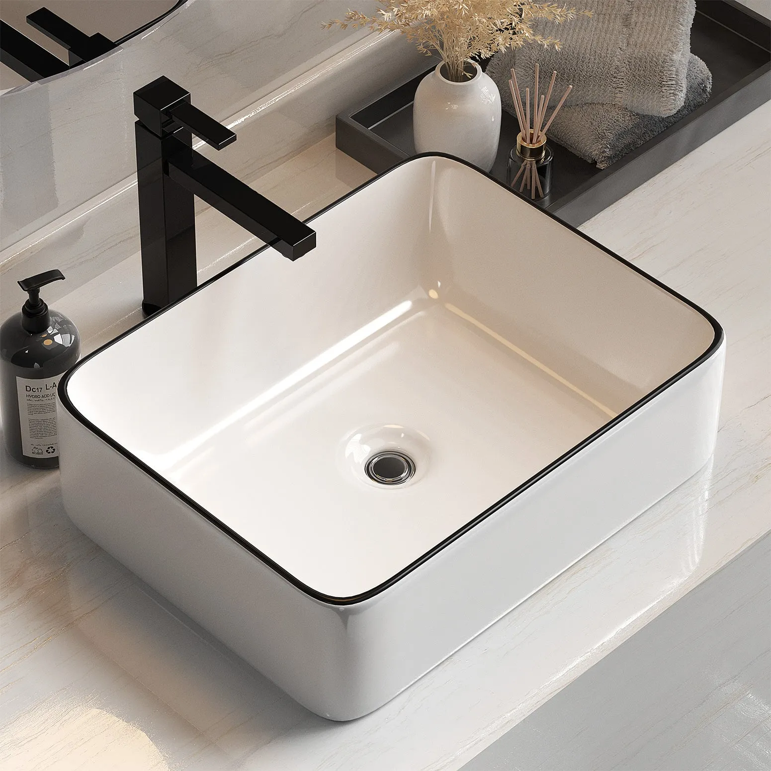 Anti-Scratch Heat-Resistant Vanity Basin 48x37cm - Cefito