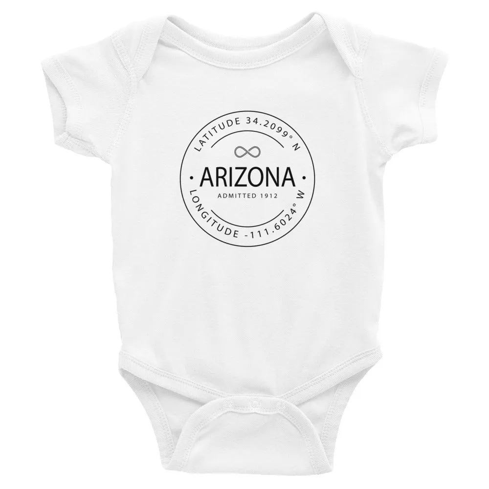 Arizona - Infant Bodysuit - Latitude & Longitude