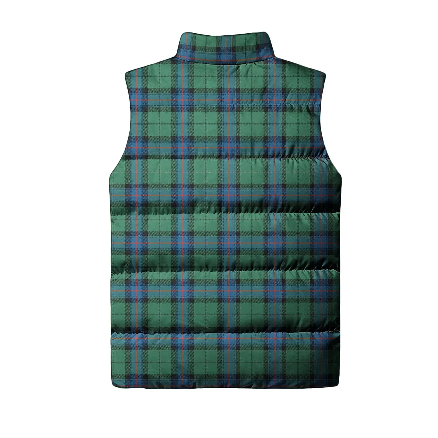 Armstrong Ancient Tartan Sleeveless Puffer Jacket with Family Crest