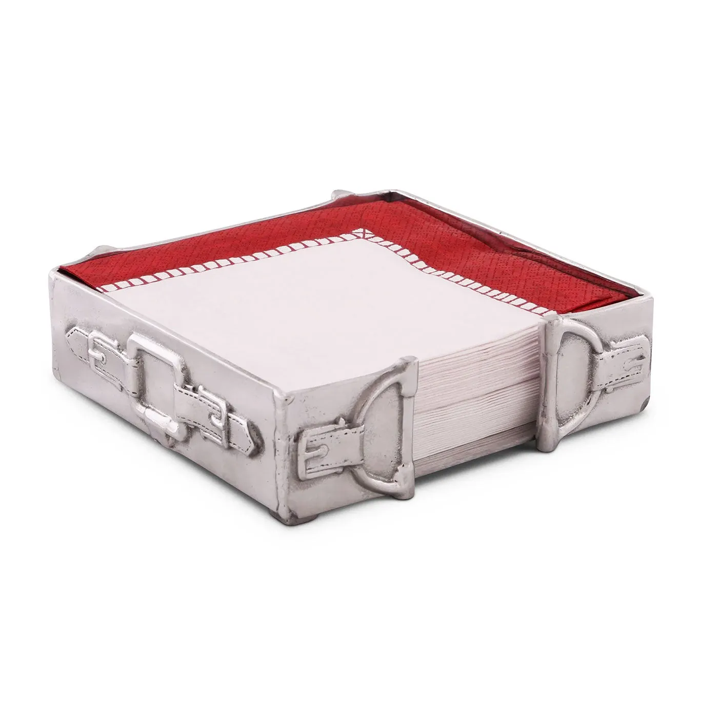 Arthur Court Equestrian Luncheon Napkin Box