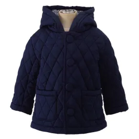 Baby Boys Navy Quilted Jacket