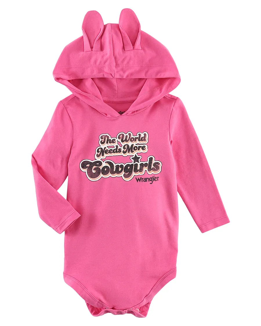 Baby Girls' Hooded Bodysuit