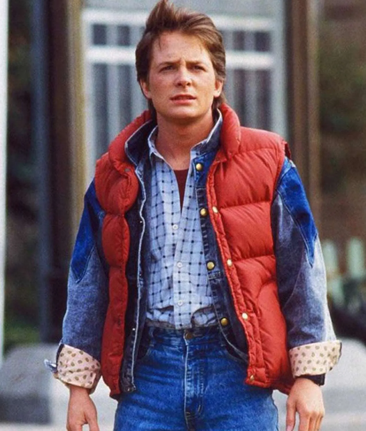 Back To The Future Marty Mcfly Red Vest