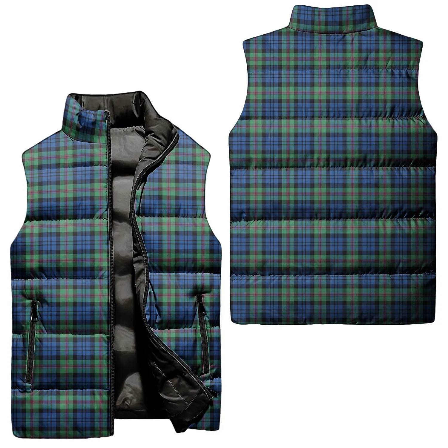 Baird Ancient Tartan Sleeveless Puffer Jacket