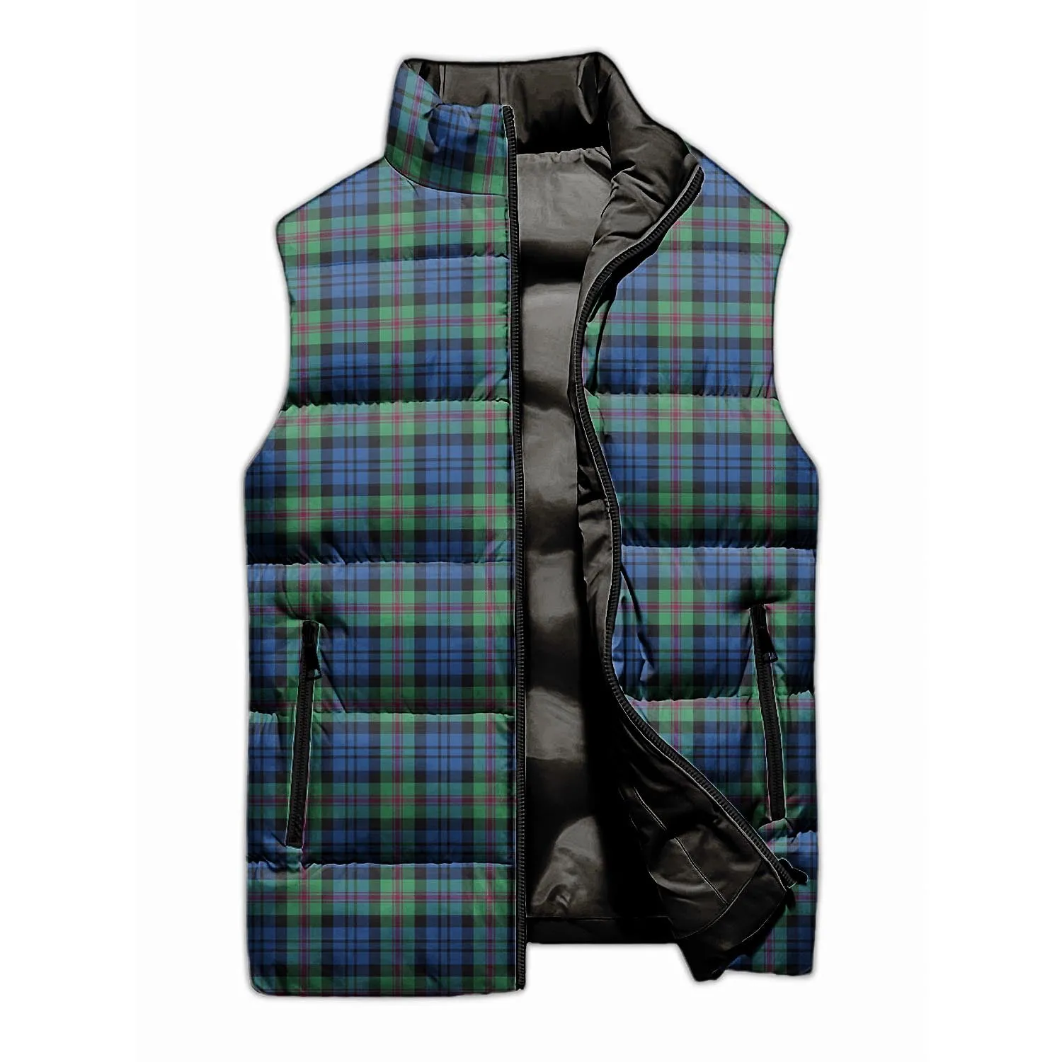 Baird Ancient Tartan Sleeveless Puffer Jacket