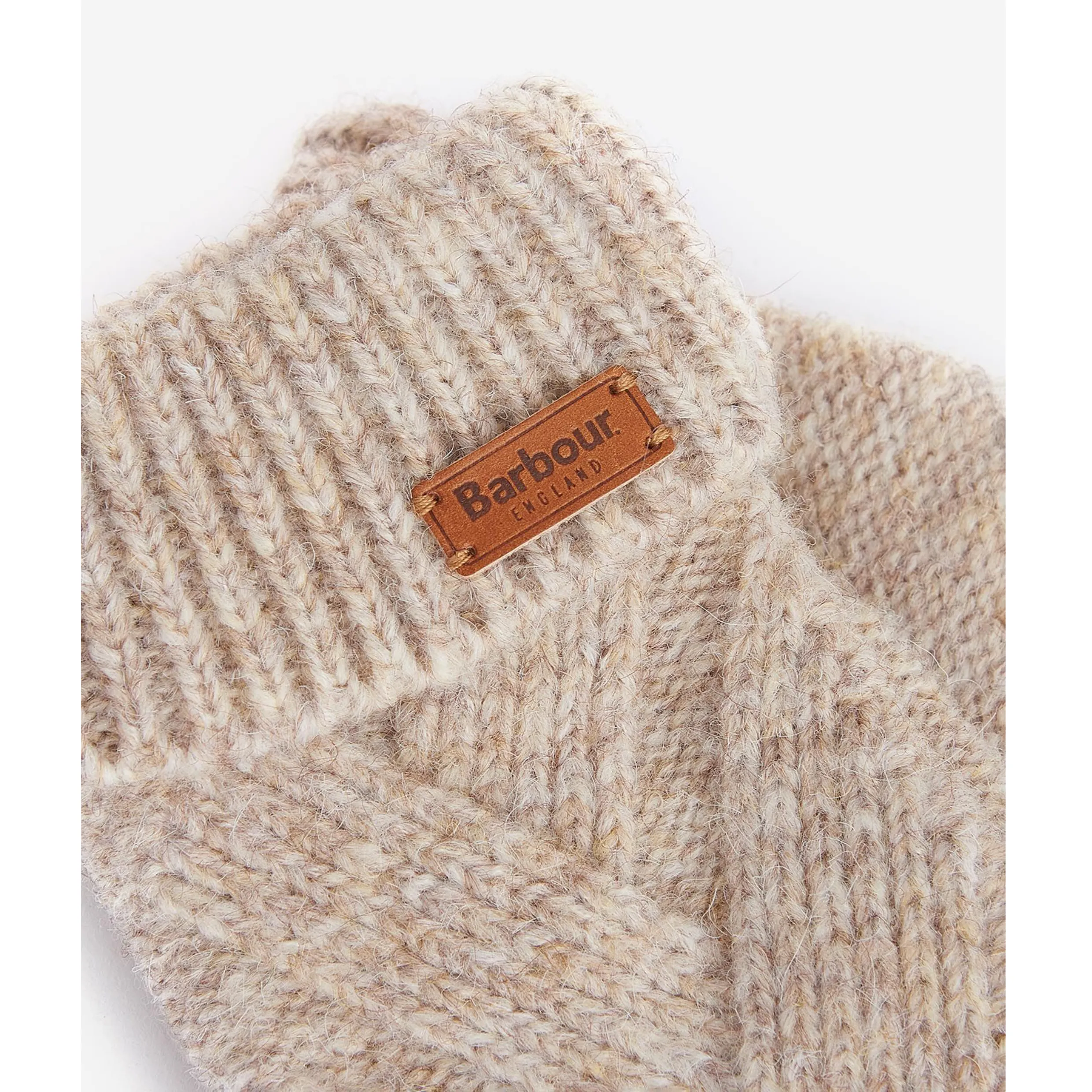 Barbour Dace Cable Glove in Sand Beige 0127