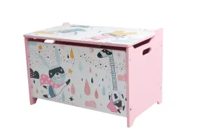 Berry Park Wooden Toy Box - Super Girl