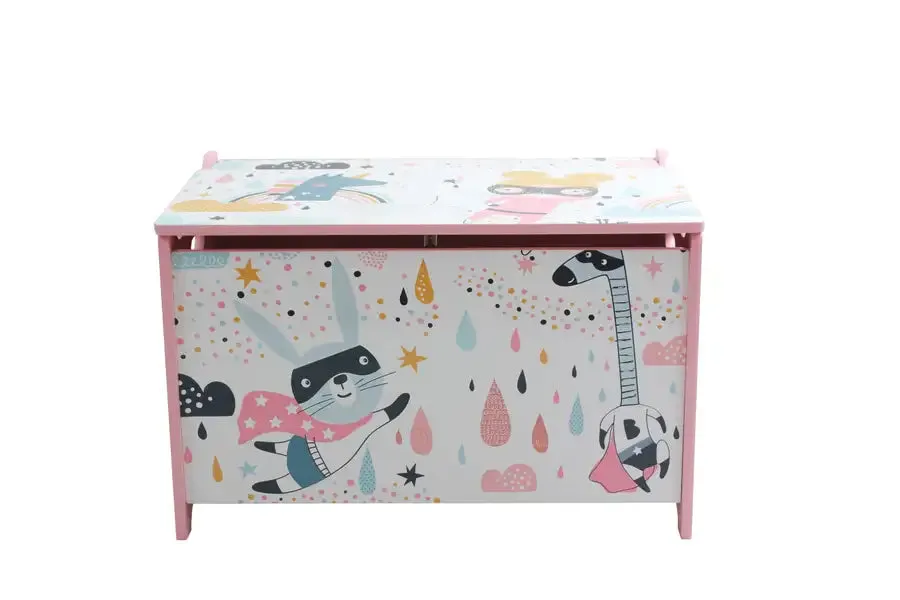 Berry Park Wooden Toy Box - Super Girl