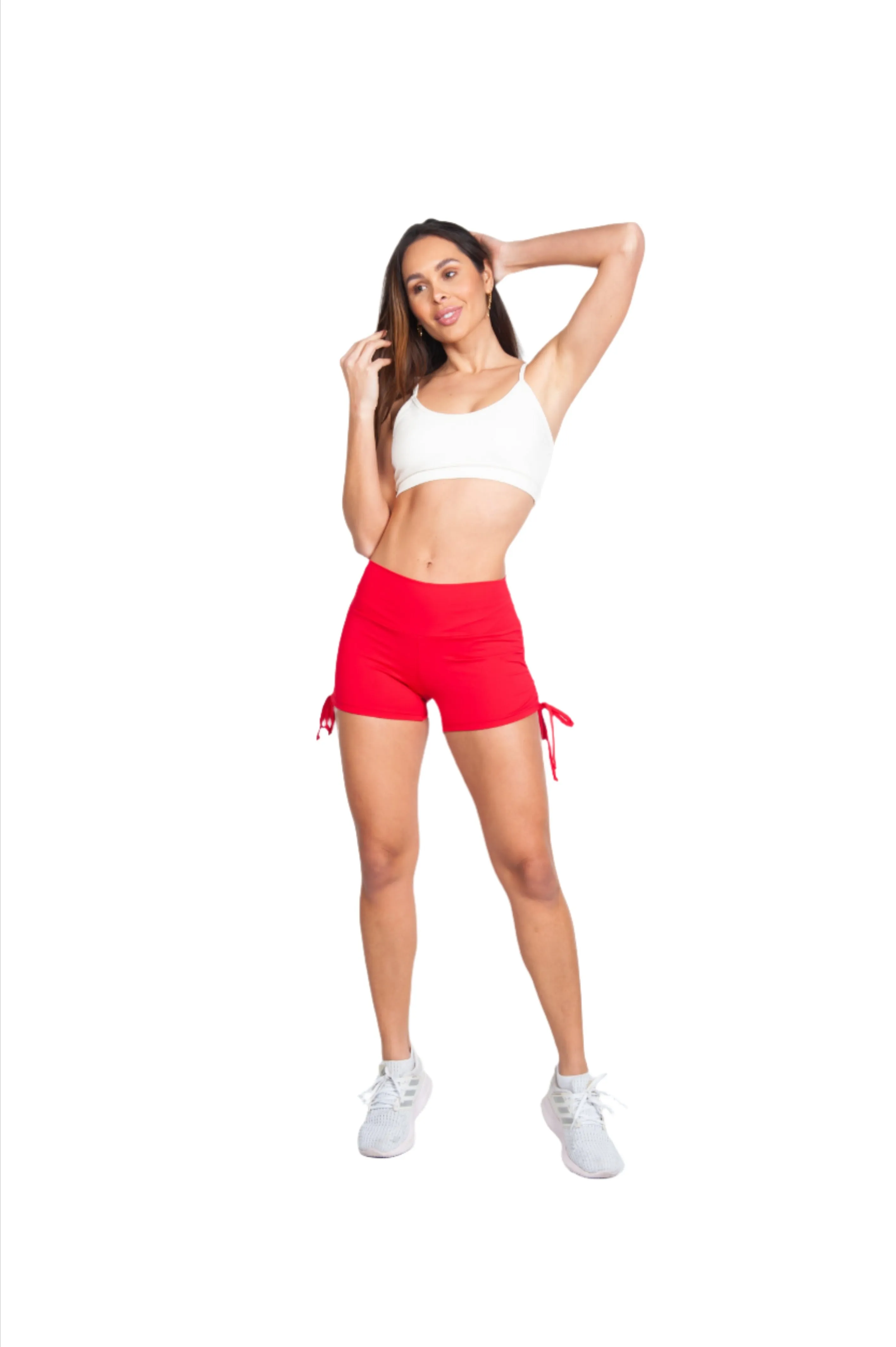 Bia Brazil Activewear Side Tie Shorts SH2473 Red