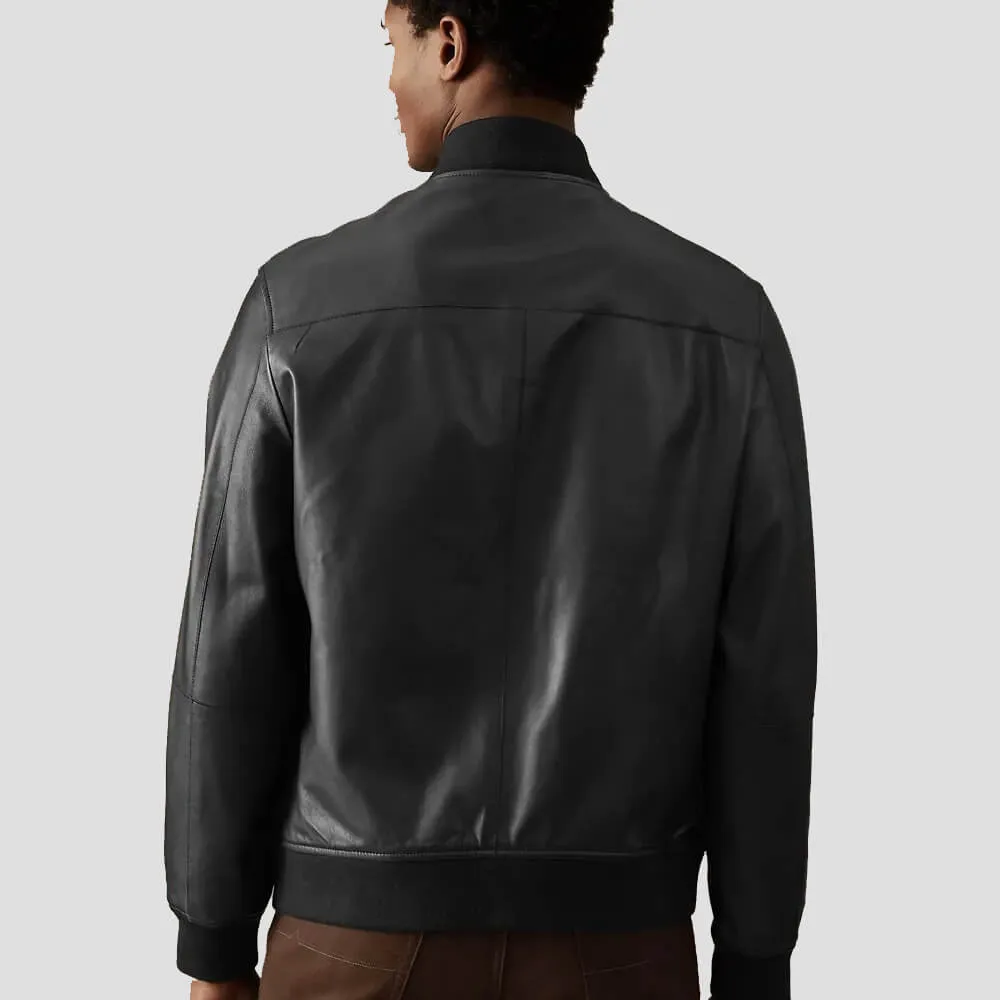 Black Bomber Jacket Mens