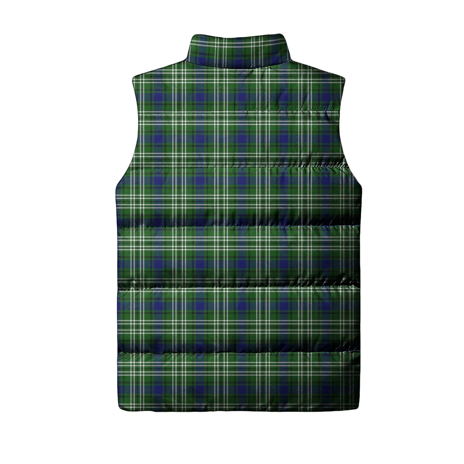 Blackadder Tartan Sleeveless Puffer Jacket with Family Crest