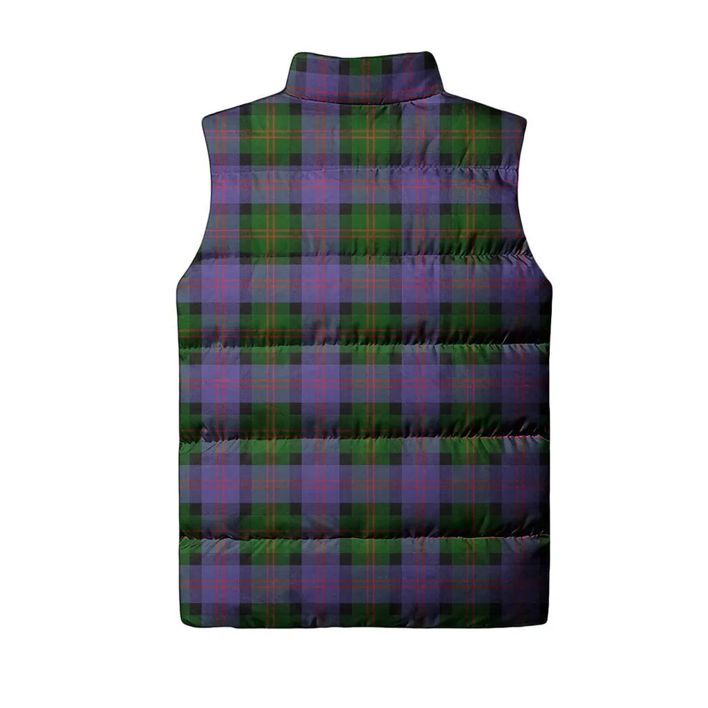 Blair Modern Tartan Sleeveless Puffer Jacket with Family Crest