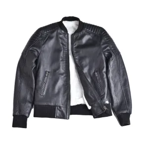 Boys Youth Mercurial Finish Leather Jacket