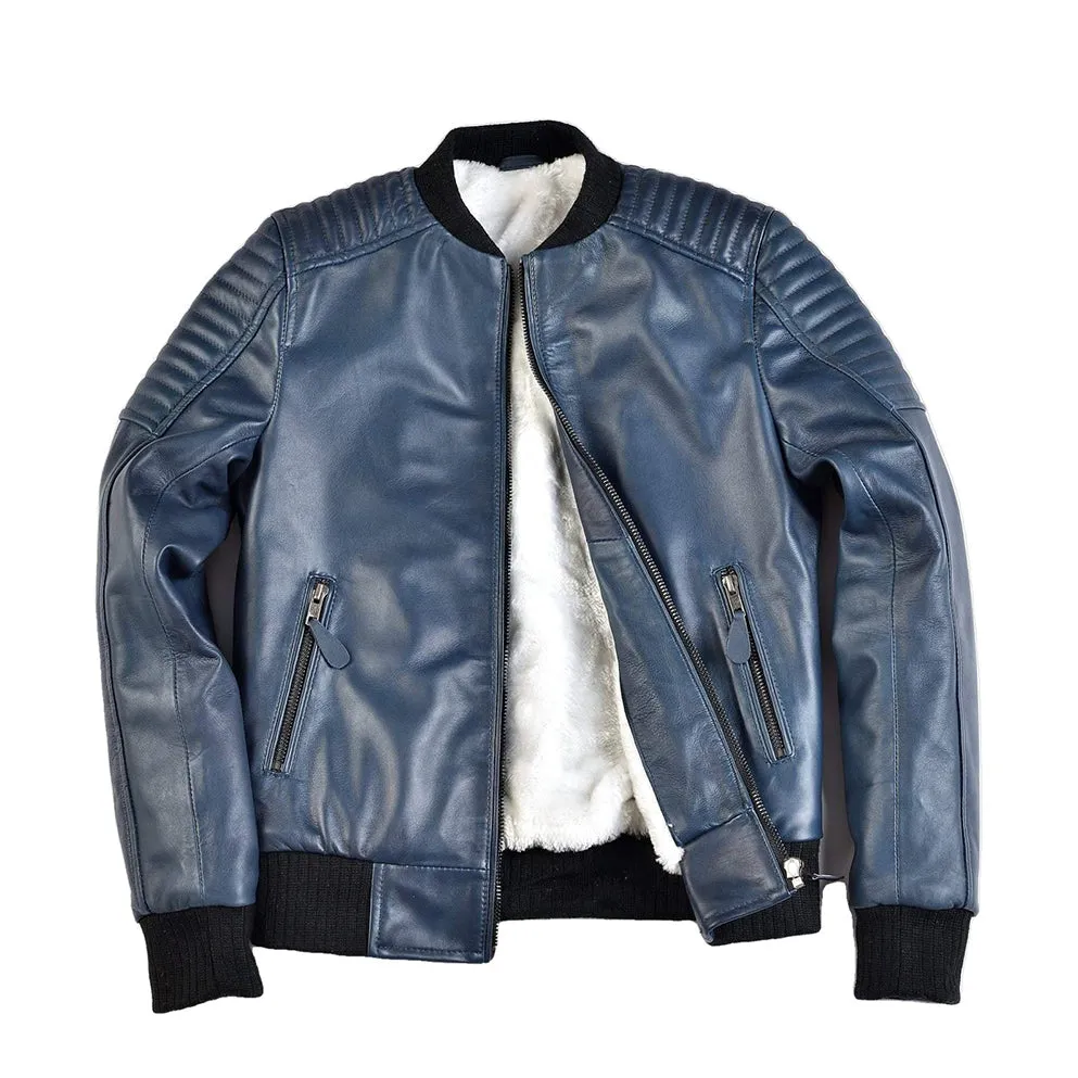 Boys Youth Mercurial Finish Leather Jacket