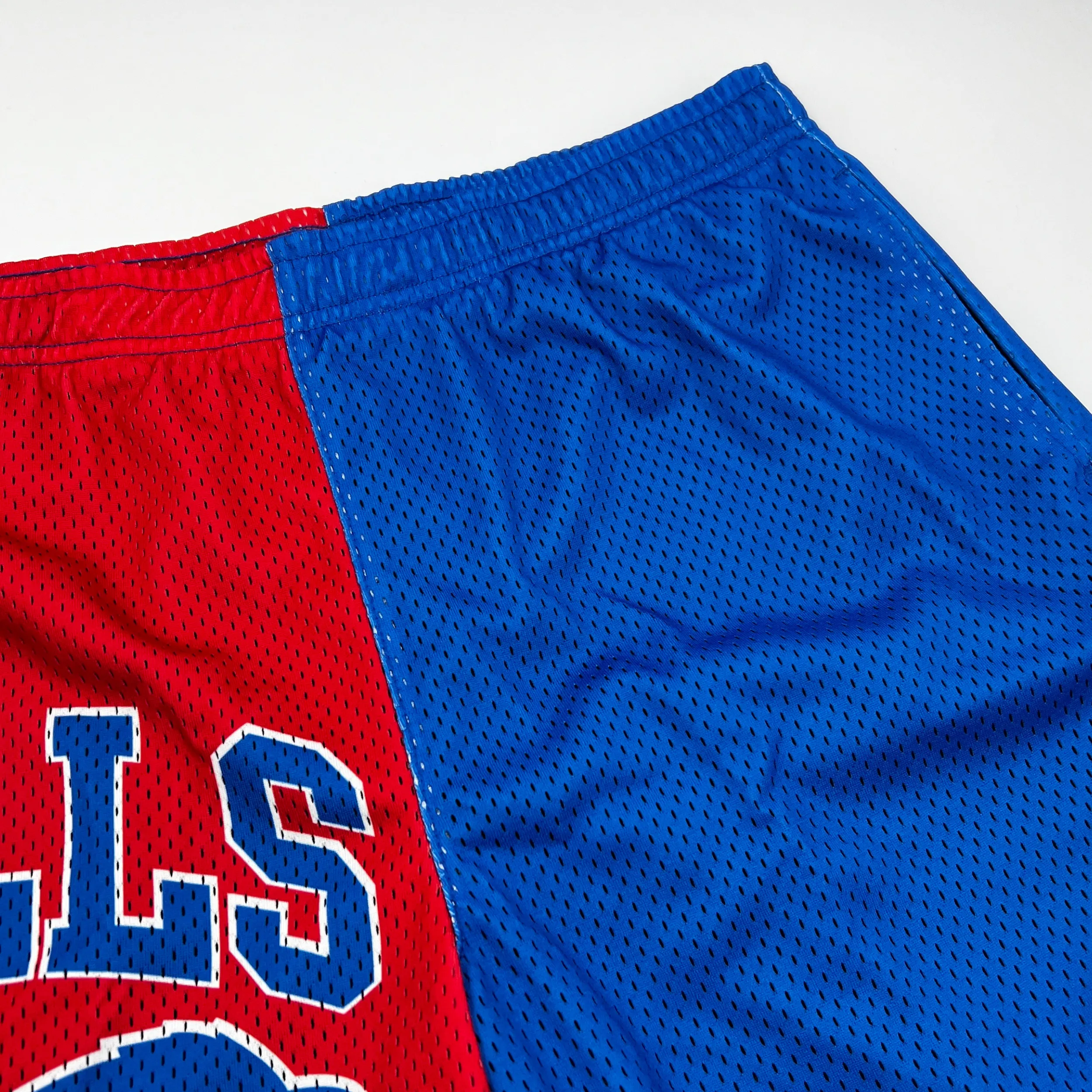 Buffalo Bills With Big Logo Split Color Mesh Shorts