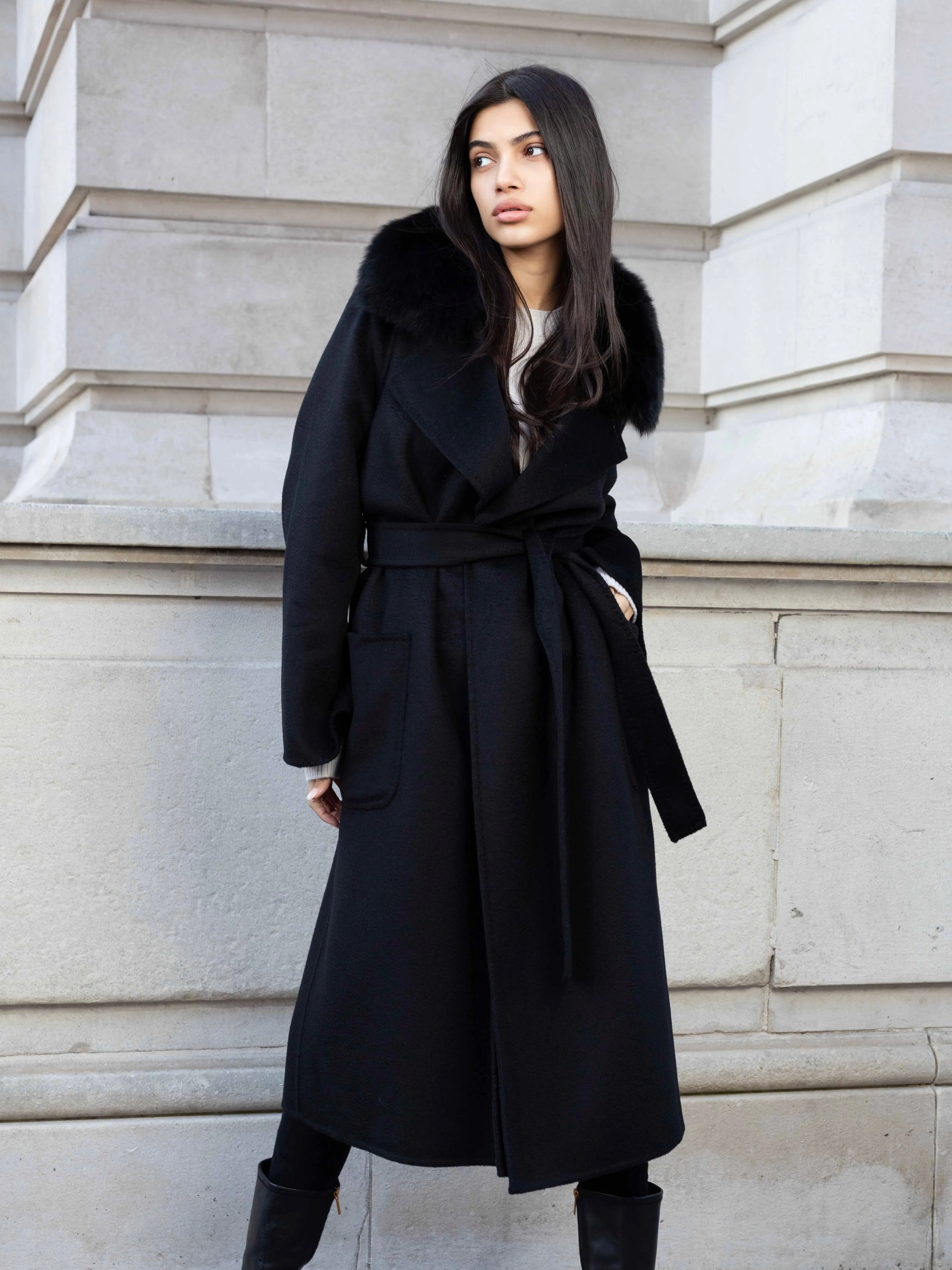 Camila Coat Black