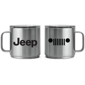 Camper Mug - Jeep Insulated - Silver