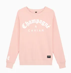 CHAMPAGNE & CAVIAR  DUSTY PINK SWEATSHIRT