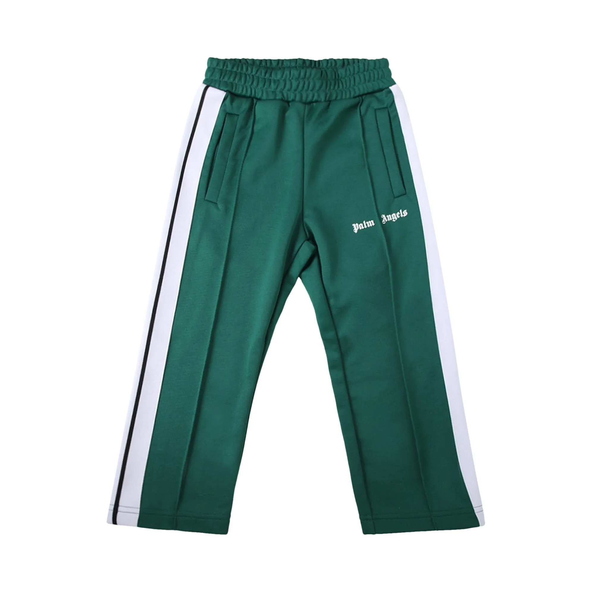 Children's sweatpants Palm Angels, color: green/white