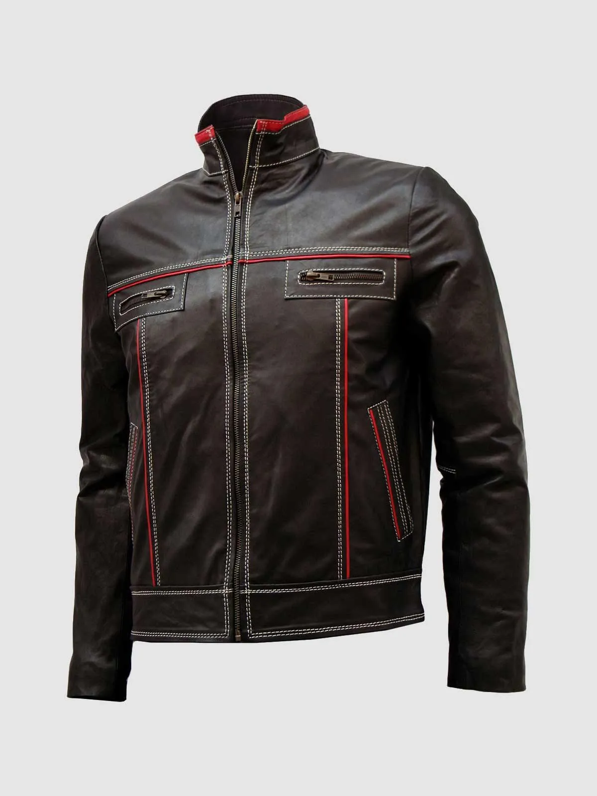 Classic Leather Racer Jacket