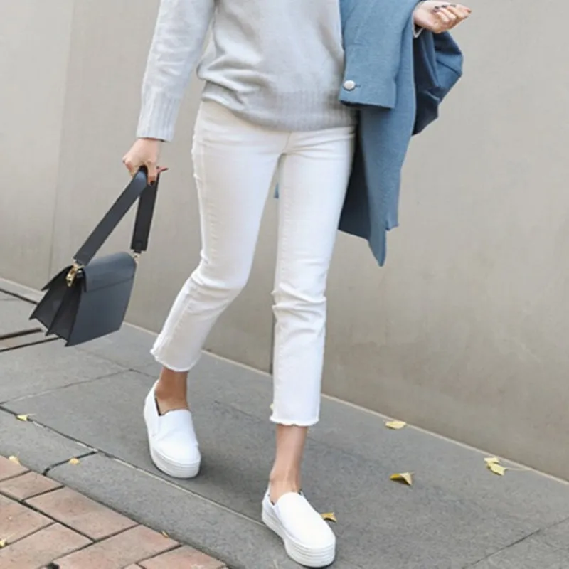 Clean and Elegant High Waist Mom Jeans