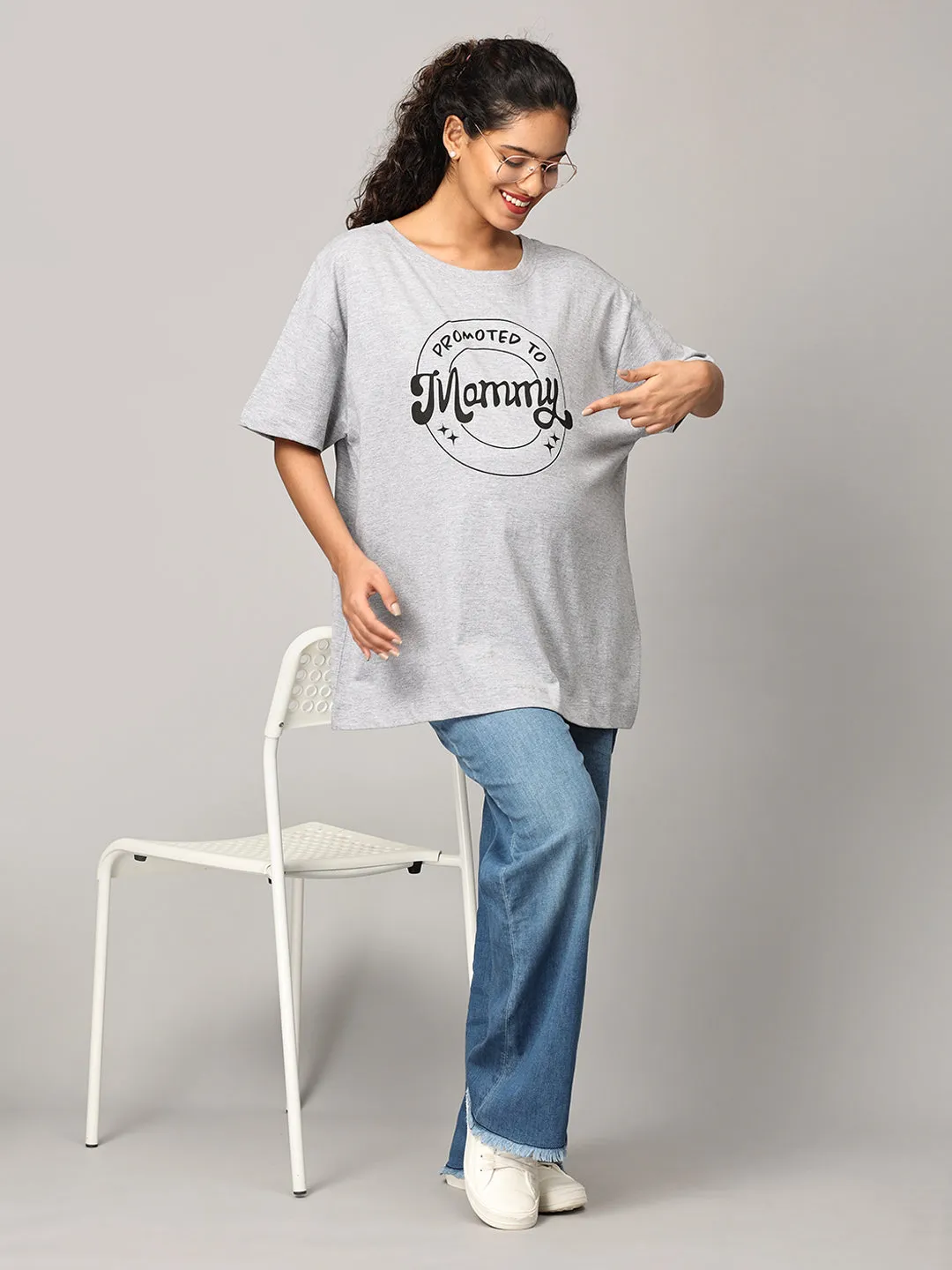 Combo Of 2 Oversized Mumma T shirts