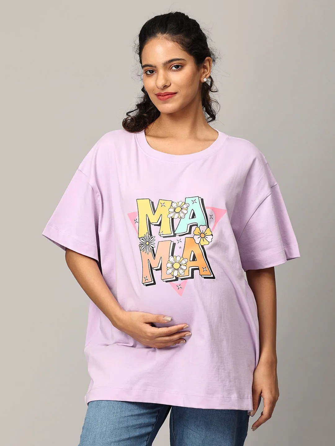 Combo Of 2 Oversized Mumma T shirts