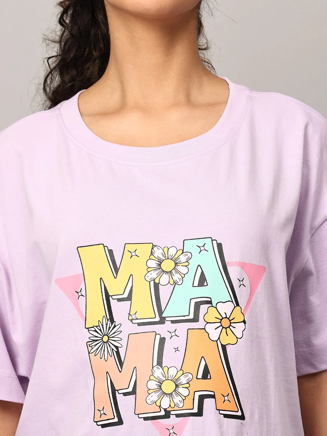 Combo Of 2 Oversized Mumma T shirts