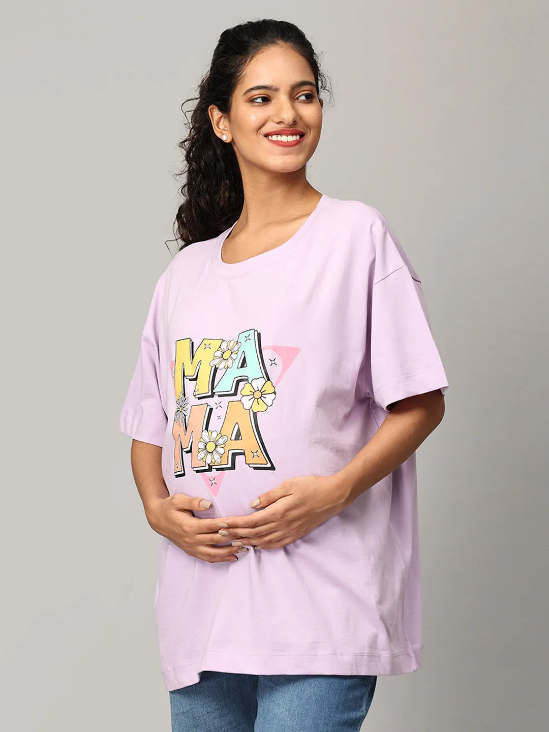 Combo Of 2 Oversized Mumma T shirts