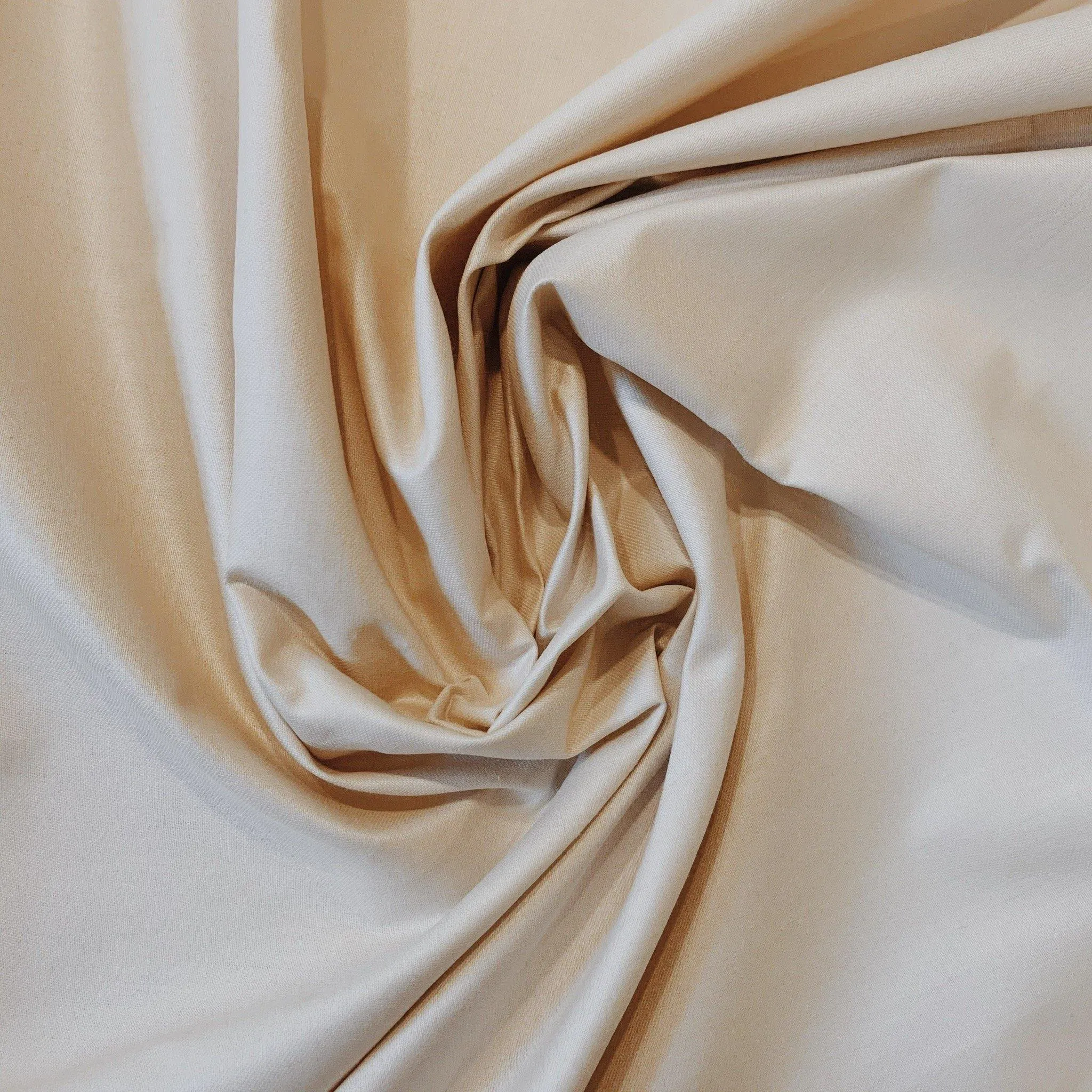 Cream Cotton Sateen - 1/2 Yard