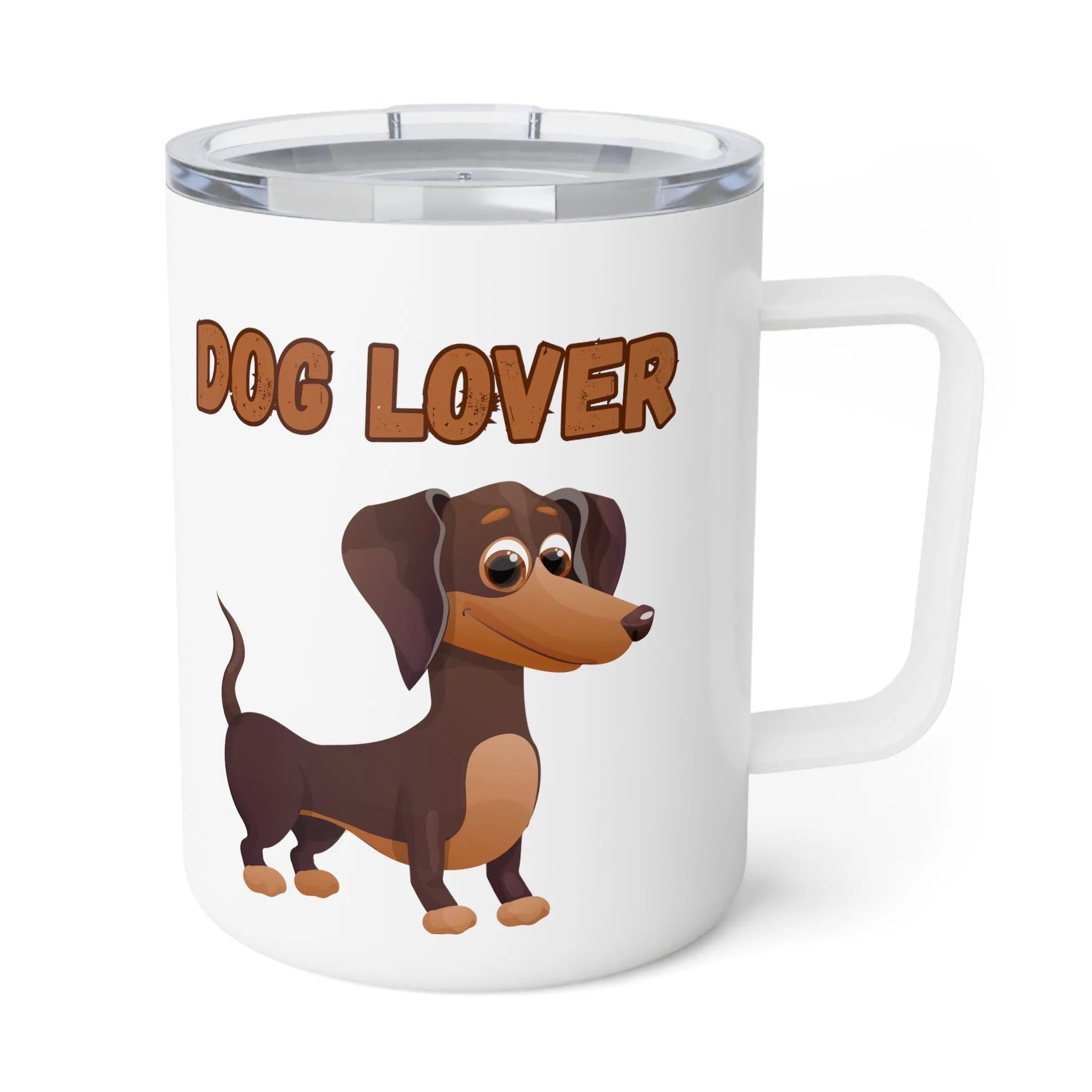 Dachshund Dog Lover Insulated Coffee Mug, 10oz  for hot and cold drinks