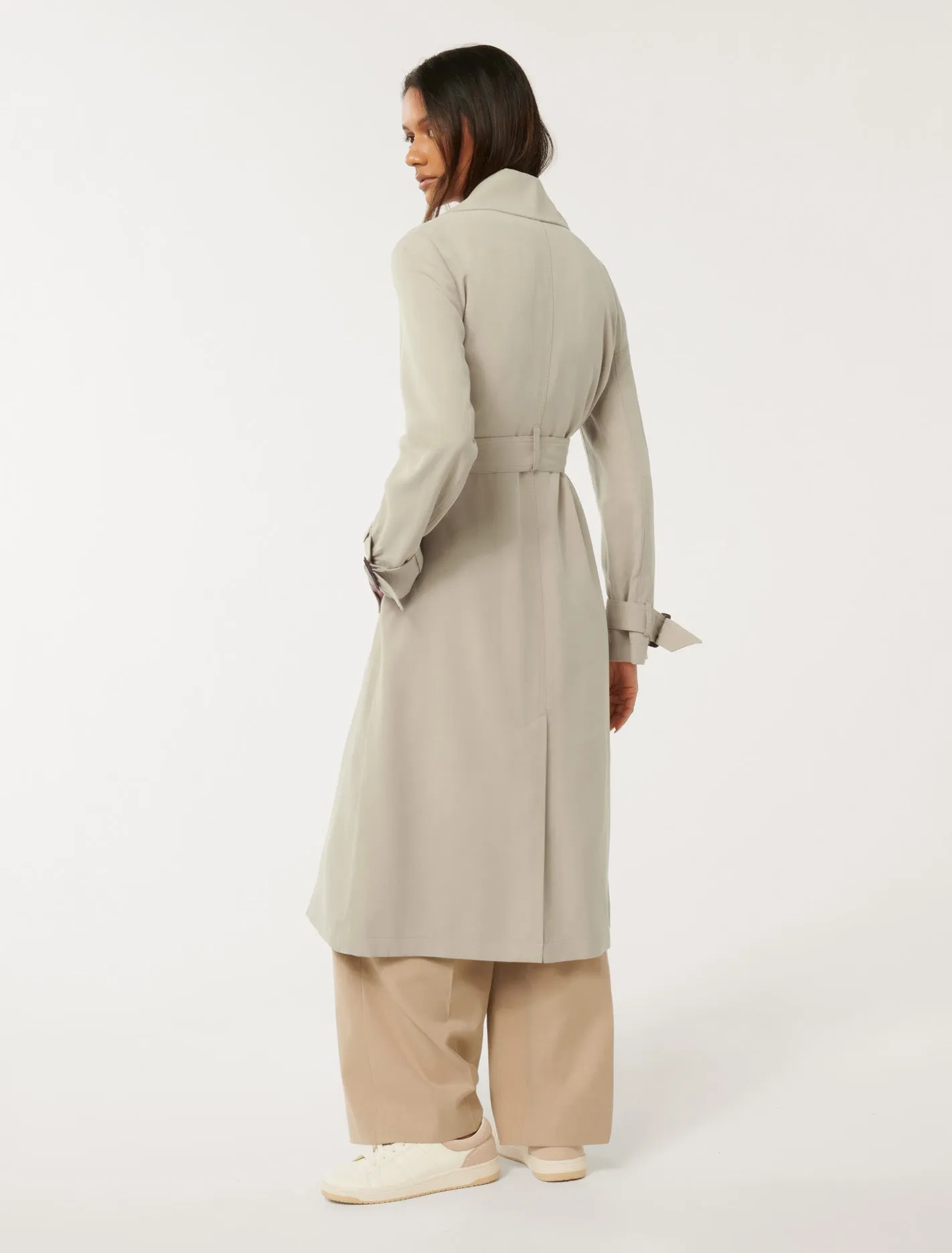 Darlah Petite Soft Trench Coat