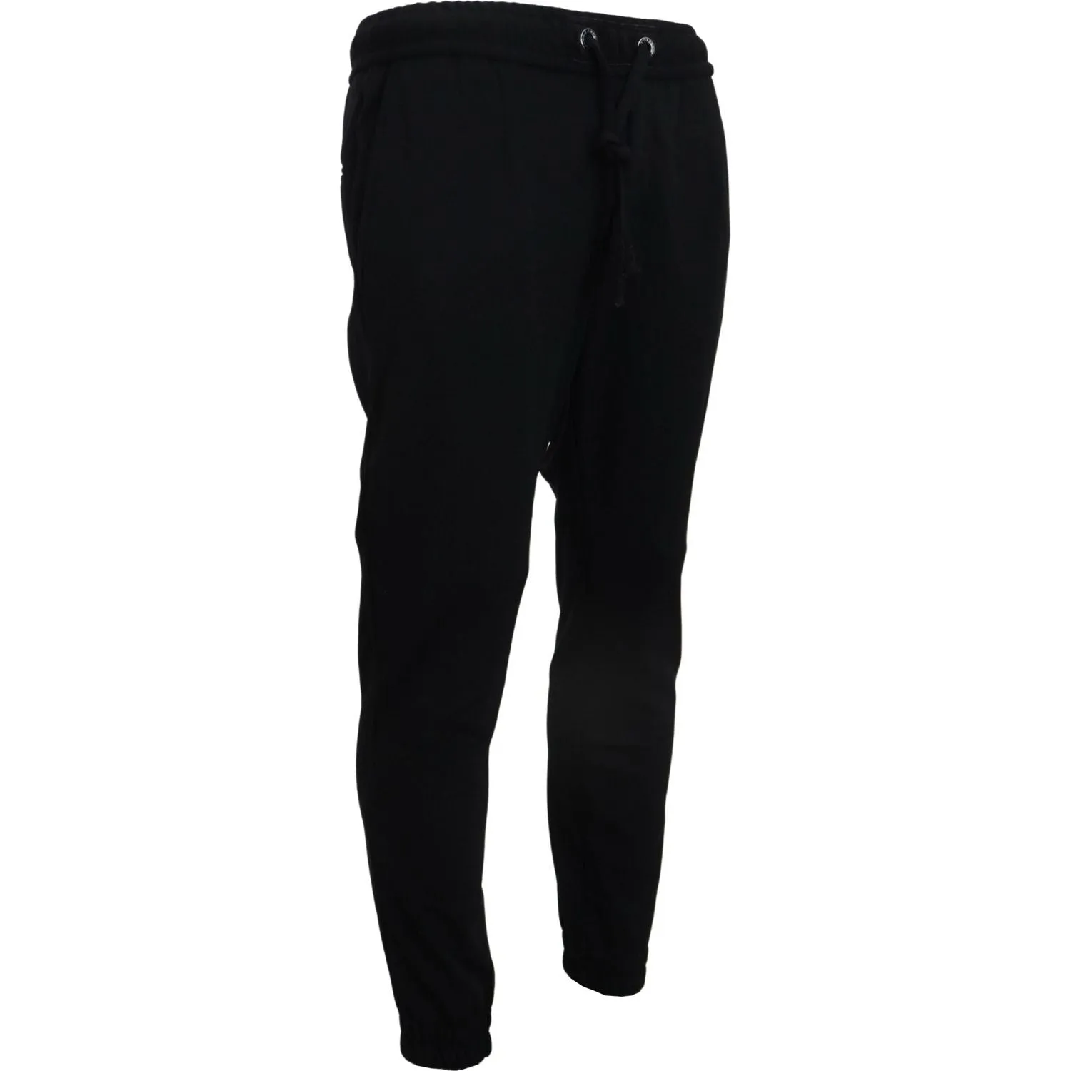 Dolce & Gabbana Sleek Black Wool-Blend Sweatpants