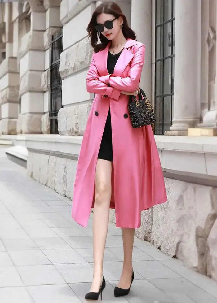 Double Breasted Fit & Flare Trench Coat