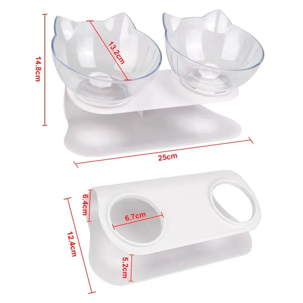 Durable Double Pet Food Water Feeder Bowls