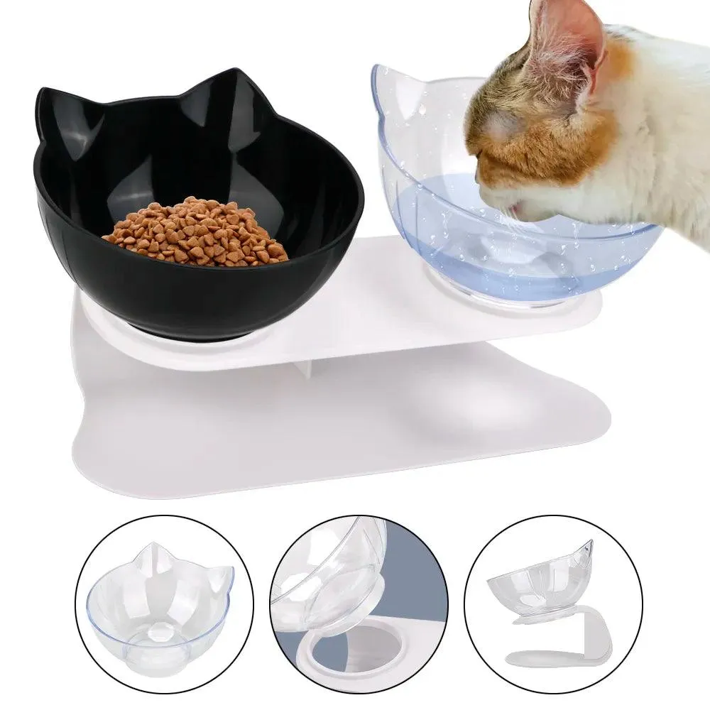 Durable Double Pet Food Water Feeder Bowls