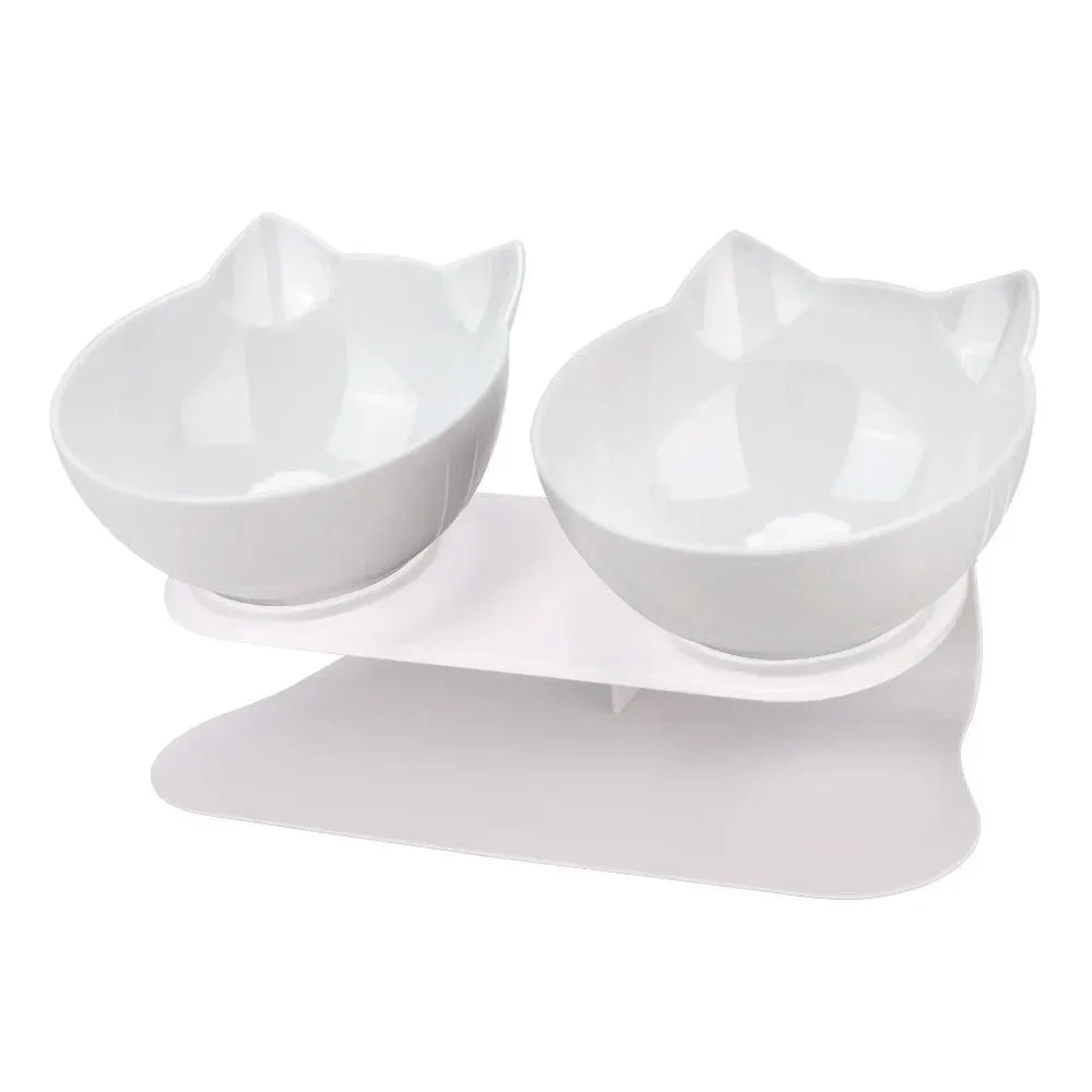 Durable Double Pet Food Water Feeder Bowls