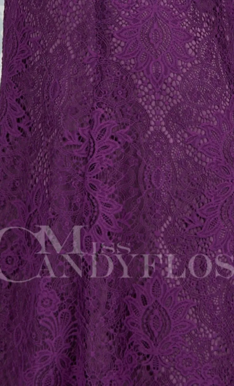 Enid-Violette 1940s-inspired lace trumpet skirt by Miss Candyfloss