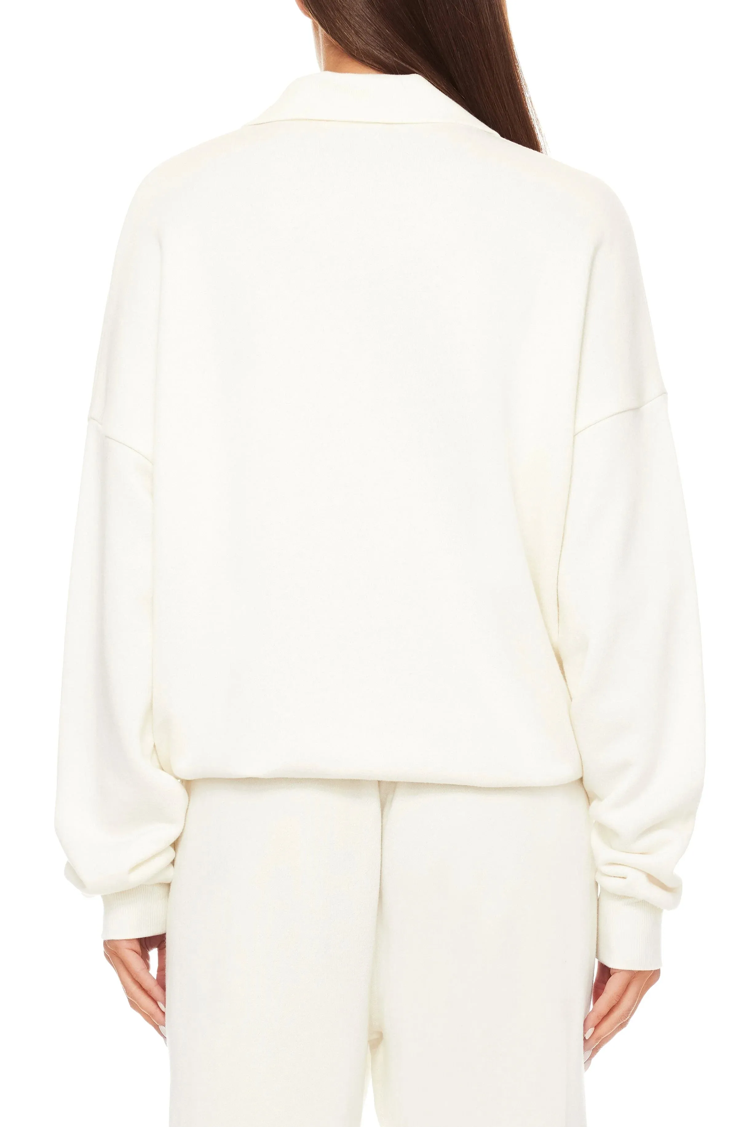 ETERNE~ Oversized polo sweatshirt