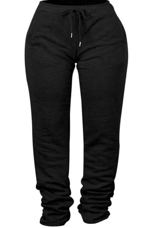 Fitted Stacked Sweatpants