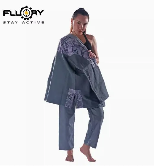 FLUORY BJJF02 JIU JITSU GI Size XS-XL GREY UNISEX