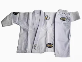 FLUORY BJJF07 JIU JITSU GI JUNIOR SIZE XXS-XL WHITE