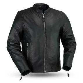 FMM202FBZ | Ace - Men's Motorcycle Café Style Leather Jacket