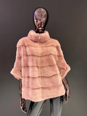 Genuine Scandinavian Mink Fur Poncho