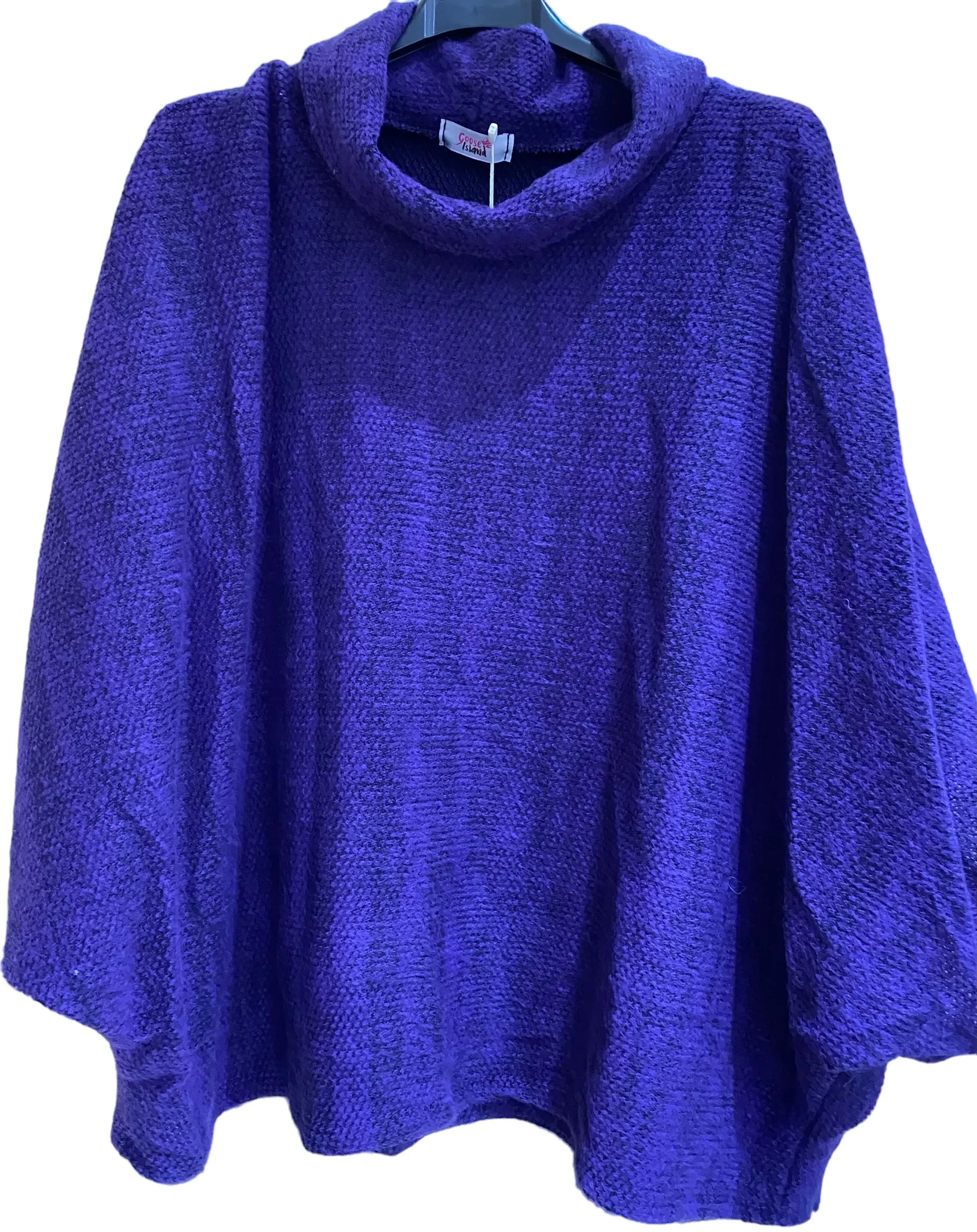 Goose Island 1165 Cowl Neck Poncho (20 Colours)