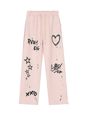 Graffiti Workwear Casual Sweatpants