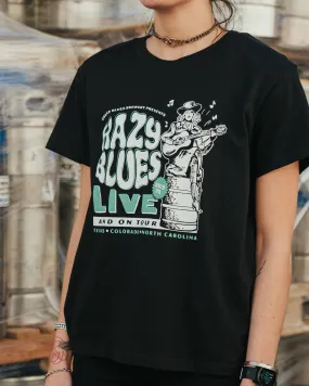 Hazy Blues Black Women's Tee