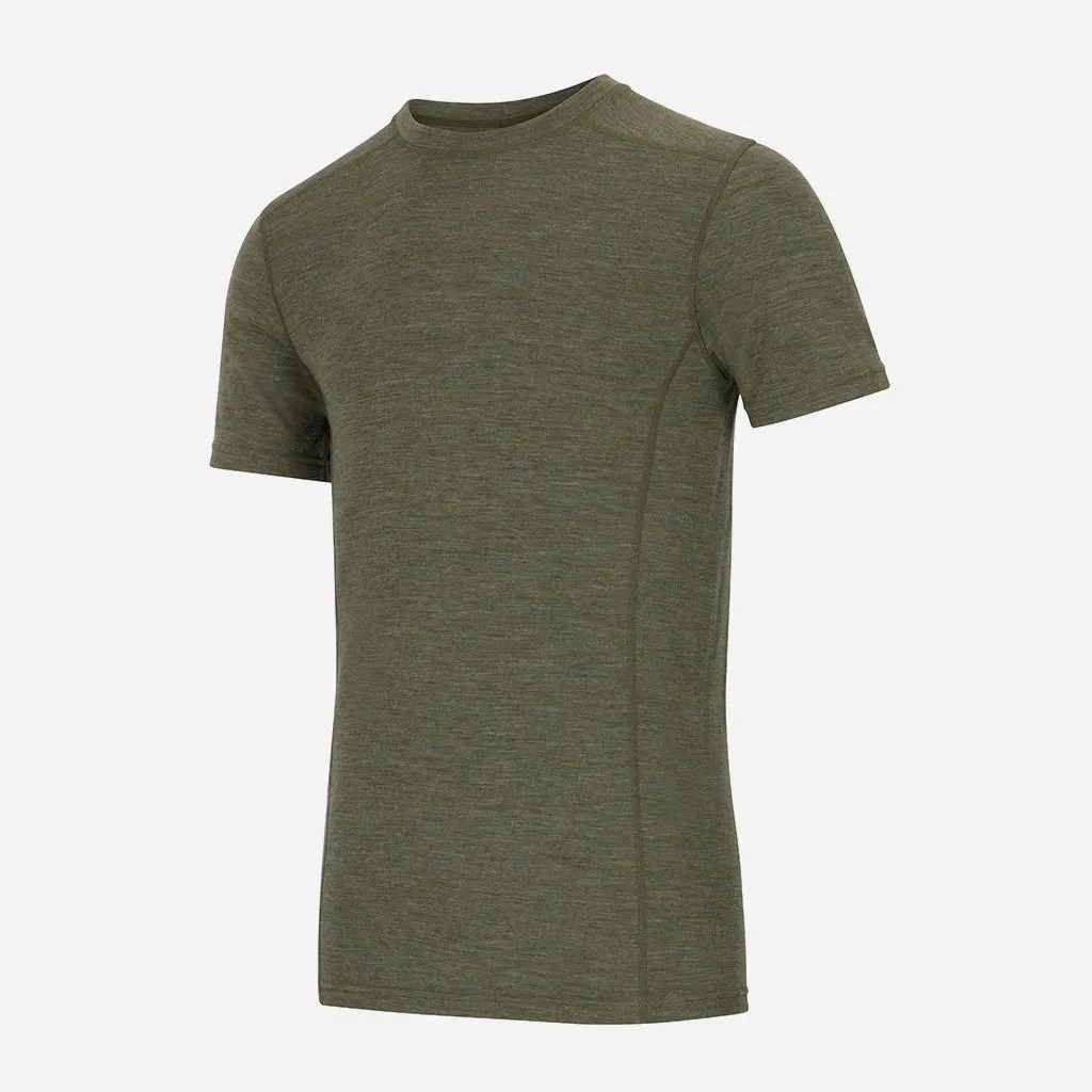 Hoggs of Fife 100% Merino Wool Crew Neck Base Layer Short Sleeve